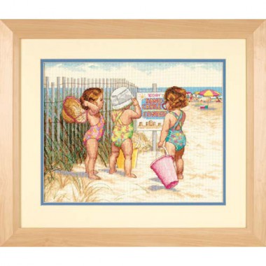 Набор для вышивки крестом Dimensions 35216 Дети на пляже