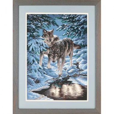 Набор для рисования Dimensions 91289 Зимние волки