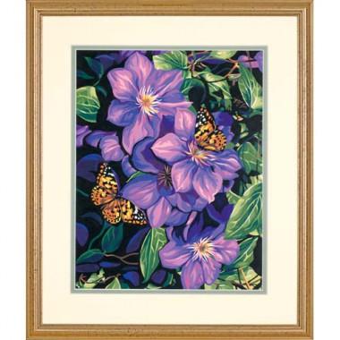 Набор для рисования Dimensions 91403 Клематисы и бабочки