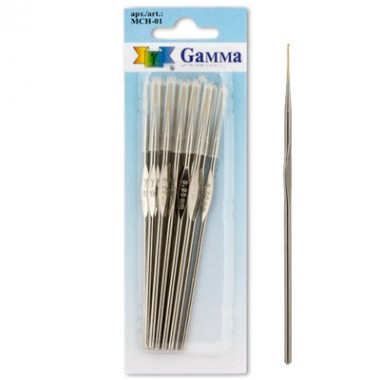 Крючок для вязания GAMMA №15 металл (0.5 мм) 12 см, 1 шт