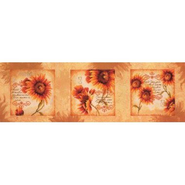 Набір для вишивання Lanarte 34897 "Триптих із соняшників"