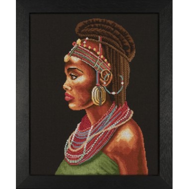Набор для вышивания Lanarte 35075А "Африканка"