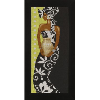 Набор для вышивания Lanarte 35136 "Африканка с вазой"