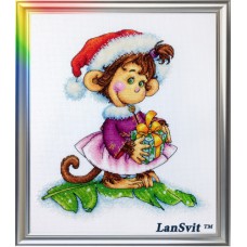 Набор для вышивания ЛанСвіт Д-053 "Кокетливая обезьянка"