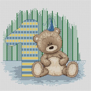 Набор для вышивания Luca-S B1087 Медвежонок Бруно