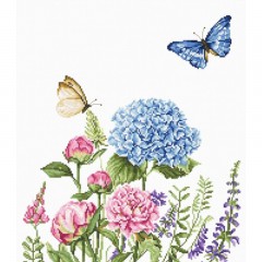 Набор для вышивки Luca-S B2360 Летние цветы и бабочки