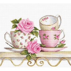 Набор для вышивания Luca-S BA2327 Чайные чашки с розами