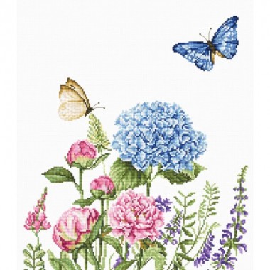 Набор для вышивки Luca-S BA2360 Летние цветы и бабочки