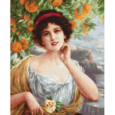 Набір для вишивки гобелен Luca-S G546 "Красуня під апельсиновим деревом"
