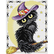 Набор для вышивания Жар-птица  М-295 Очарование чёрной кошки