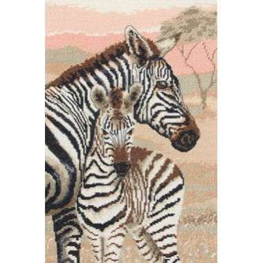 Набор для вышивания Maia 5678000-01178 "Семейство зебр"