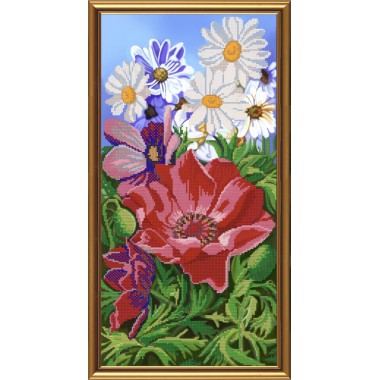 Малюнки на тканині для вишивання бісером Нова Слобода БИС6227 "Квітковий аромат"