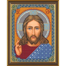 Рисунки на ткани для вышивания бисером Новая Слобода БИС9001 "Христос Спаситель"