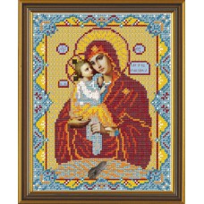 Рисунки на ткани для вышивания бисером Новая Слобода БИС9025 "Богородица Почаевская"