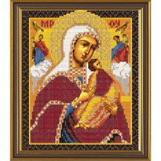 Рисунки на ткани для вышивания бисером Новая Слобода БИС9057 "Богородица «Страстная»"