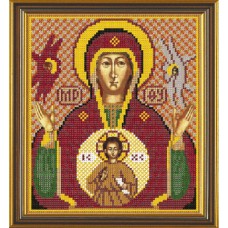 Рисунки на ткани для вышивания бисером Новая Слобода БИС9060 "Богородица «Знамение»"