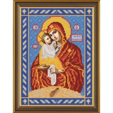 Рисунки на ткани для вышивания бисером Новая Слобода БИСС9025 "Богородица Почаевская"