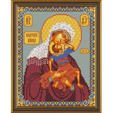 Набор для вышивания бисером Новая Слобода С9042 "Богородица «Взыграние младенца»"