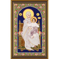 Набор для вышивания бисером Новая Слобода СК9006 "Богородица на Престоле"