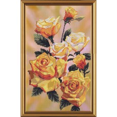 Набор для вышивания Новая Слобода СР3041 "Желтые розы"