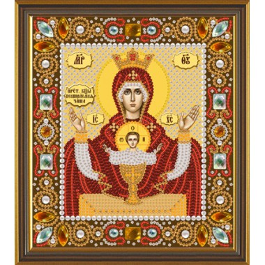 Набор для вышивания бисером Новая Слобода Д6004 "Богородица «Неупиваемая чаша»"
