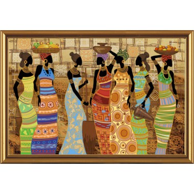 Набор для вышивания бисером Новая Слобода ДК1038 "Африканские красавицы"
