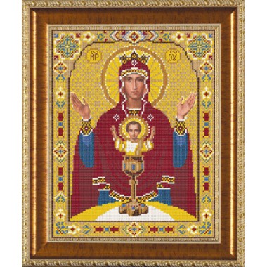 Набор для вышивания бисером Новая Слобода Н1213 "Богородица «Неупиваемая чаша»"