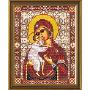 Набор для вышивания бисером Новая Слобода Н9049 "Богородица Феодоровская"