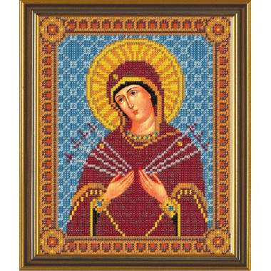 Набор для вышивания бисером Новая Слобода Н9058 "Богородица «Умягчение злых сердец»"