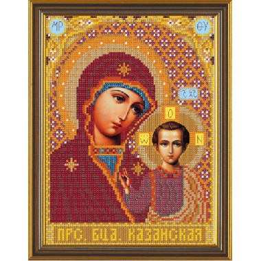 Набор для вышивания бисером Новая Слобода Н9062 "Богородица Казанская"