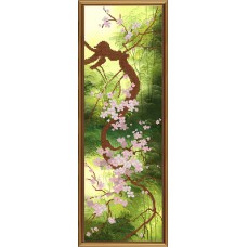 Набір для вишивання бісером Нова Слобода НД6054 "Квітуча сакура"