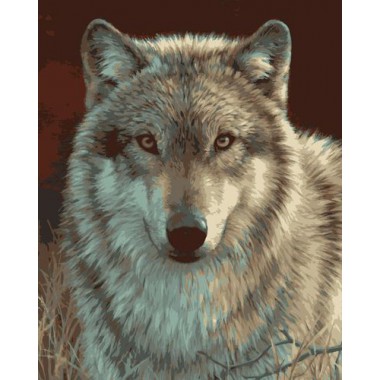 Набор для рисования Plaid 21678 "Серый волк"