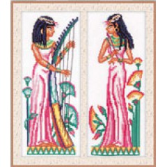 Набір для вишивання хрестиком RTO M087 "Єгипет - 2 дівчини"