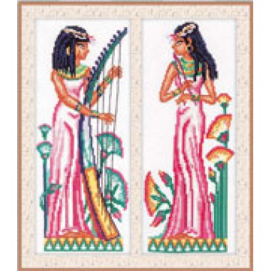 Набор для вышивания RTO M087 "Египет - 2 девушки"