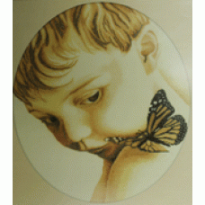 Набір для вишивання хрестиком RTO M177 "Хлопчик з метеликом"