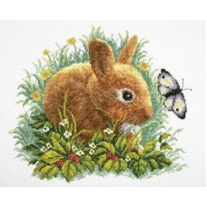 Набір для вишивання хрестиком RTO M323 Кролик і метелик