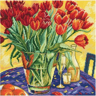 Набор для вышивания RTO M376 "Тюльпаны на столе"