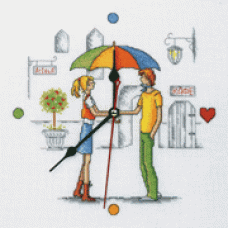 Набір для вишивання хрестиком RTO M40002 "Зустріч під парасолькою"