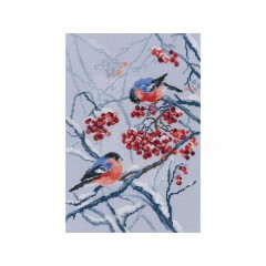 Набор для вышивания RTO M578 "Рябиновые снегири"