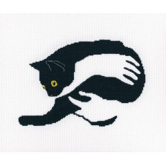 Набір для вишивання хрестиком RTO M669 Серед чорних котів