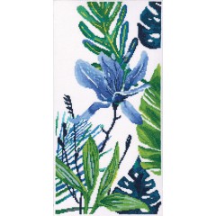 Набір для вишивання хрестиком RTO M748 Блакитний квітка