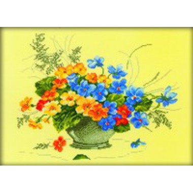 Набір для вишивання хрестиком RTO R124 "Букет польових квітів"