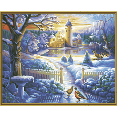 Набор для рисования красками Schipper 0395 "Зимний замок"