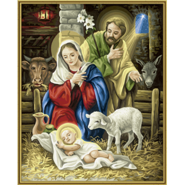 Набор для рисования красками Schipper 0402 "Рождение Христа"