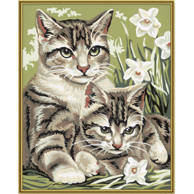 Набор для рисования красками Schipper 0437 "Кошка с котенком"