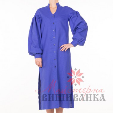 Заготовка платья под вышивку Майстерна вышиванка СК-08 "Вожделенная" синяя