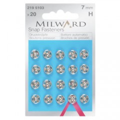 Пришивные кнопки Milward 2195103 7 мм 20 шт.