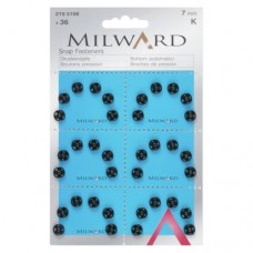 Пришивные кнопки Milward 2195106 7 мм 36 шт.