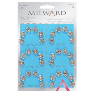 Пришивные кнопки Milward 2195113 11 мм 36 шт.