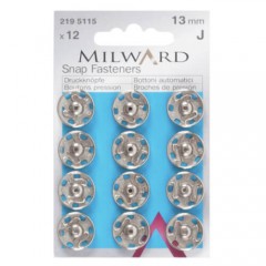 Пришивные кнопки Milward 2195115 13 мм 12 шт.
